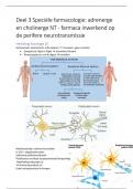 Farmaceutische wetenschappen farmacologie deel 1 en deel 3 