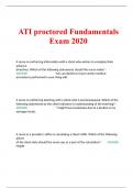 ATI Fundamentals PROCTORED