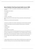 Burns Pediatric Final Exam Study Guide Correct 100%