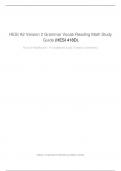 HESI A2 V2 Grammar, Vocab, Reading, & Math Questions with Answers)