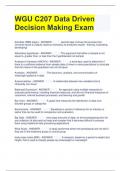 Bundle For WGU C207 Exam Questions with Complete Solutions