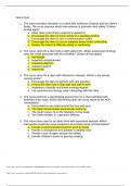 NR 325 Neuro Practice Questions Answers 2023