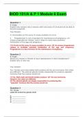 20232024BIOD 151 MODUL 6 EXAM QUESTIONS. | GRADED A