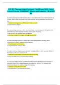  ATI RN Pharmacology Proctored Final Exam-2019. Latest revised Version WITH 100% Elaborated Solution. GRADED A+   A patient newly diagnosed with hypothyroidism is prescribed Levothyroxine (Synthroid) 0.25 mg PO daily. After 6 weeks of treatment the nurse 