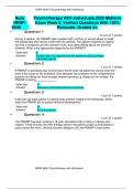 Nurs NRNP- 6640	 Psychotherapy With Individuals.2020 Midterm Exam Week 6. Verified Questions With 100% Rationale. Graded A+