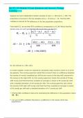 MATH 110 Module 8 Exam Questions and Answers (20232024)Portage Learning