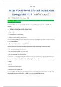 REGIS NU650/NU 650 Week 15 Final Exam Late Spring April 2022 (100% Graded)