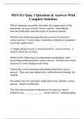 MSN 611 Quiz 3 Questions & Answers With Complete Solutions