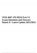 NGN ATI PN HESI EXIT EXAM Questions and Answers Latest Updated 2024 | PN HESI EXIT EXAM Version 1, Version 2 & Version 3 | PN HESI EXIT Exam Questions With Answers & PN HESI Exit V1 Exam Questions and Answers Rated A+ | Latest Update 2024/2025 (Verified)