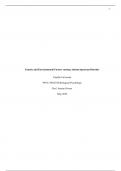 PSYC-FPX4310 Assessment4 Genetic and Environmental Factors causing Autism Spectrum Disorder Research Project