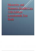 Test Bank for Maternity and Women's Health Care 12th Edition Lowdermilk .pdf