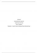 NUR 647E (Nursing Education Seminar 01) Topic 2 Assignment: Benchmark - Societal Trends in Nursing and Patient Education Paper