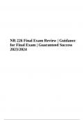 NR 226 Final Exam Practice | Latest Update 2023/2024 (VERIFIED)