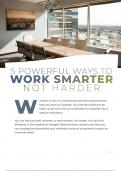 Unlock Efficiency & Work-Life Balance with "5 Powerful Ways to Work Smarter"