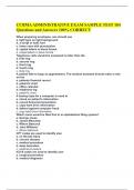 CCBMA ADMINISTRATIVE EXAM SAMPLE TEST 104 Questions and Answers 100% CORRECT