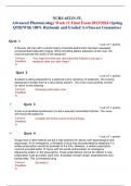 NURS-6521N-55, Advanced Pharmacology Week 11 Final Exam 2023/2024 (Spring QTR)With 100% Rationale and Graded A+(Success Guarantee)