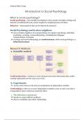 SUMMARIES Rug block 2a (1st year Psychology): Developmental Psychology and Social Psychology