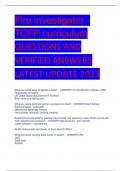 Fire investigator - TCFP curriculum QUESTIONS AND  VERIFIED ANSWERS  LATEST UPDATE 2023