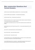 Btec construction Questions And Correct Answers.