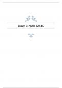 Exam 3 NUR 2214C