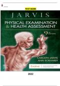 Test Bank for Physical Examination and Health Assessment 9th Edition by Carolyn Jarvis & Ann L. Eckhardt - Complete Elaborated and Latest Test Bank. ALL Chapters (1-32) Included and Updated - 5* Rated