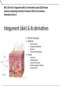 BIOL 1334 Unit 2 Integument (skin) & its derivatives (Latest-2023) Human anatomy and physiology University of Houston 100% Correct Answers, Download to Score A