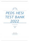 HESI Pediatric Test Bank QUESTIONS WITH COMPLETE SOLUTIONS 2024 UPDATED 2023