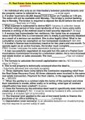 FL Real Estate Sales Associate Practice Test Review of Frequetly missedquestions 1. An individual who acts as an intermediary between potential tenants and the property owner is referred to as __________.: a rental agent. 2. A broker received a $5,000 dep