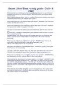 Secret Life of Bees - study guide - Ch.8 – 9 (2023)