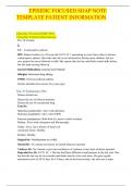 	EPISIDIC FOCUSED SOAP NOTE TEMPLATE PATIENT INFORMATION