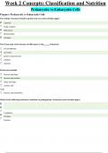 BIOS 242 Week 2 Concepts Classification and Nutrition Chamberlain