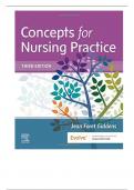 TEST BANK FOR GIDDENS CONCEPTS FOR NURSING PRACTICE, 3RD EDITION