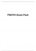 FIN 3701 Exam Pack (5 Versions), University of South Africa (Unisa)