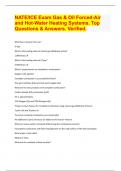 NATE/ICE Exam Gas & Oil Forced-Air and Hot-Water Heating Systems. Top Questions & Answers. Verified.