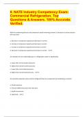 8. NATE Industry Competency Exam: Commercial Refrigeration. Top Questions & Answers. 100% Accurate. Verified.