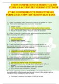 ATI RN COMPREHENSIVE PREDICTOR 2019 FORM A B &C UPDATED VERSION TEST BANK 1. A nurse in a pediatric unit is preparing to insert an IV catheter for 7-year- old. Which of the following actions should the nurse take? A. (Unable to read) B. Tell the child the