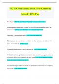 PSI NJ Real Estate Mock Test -Correctly Solved 100% Pass