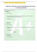 NURS 6541, FINAL EXAM (ORIGINAL TEST MAY, 2022 NRNP 654/ NURS 6541, FINAL EXAM (ORIGINAL TEST) Week 11 Final Exam (Solved) NRNP 6541 Primary Care Of Adolescents And Children NRNP 654/ NURS 6541, FINAL EXAM (ORIGINAL TEST) Week 11 Final Exam (Solved)