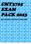 CMY3705 EXAM PACK 2023