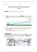 Student Exploration Triple Beam Balance Gizmo