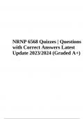 NURS 6568 Comprehensive EXAM Questions with Correct Answers Latest, NRNP 6568 Exam Questions With 100% Correct Answers, NRNP 6568 Exam Questions with Verified Answers, NRNP 6568 Final Exam Questions With Answers & NRNP 6568 FINAL EXAM QUESTIONS WITH 100% 