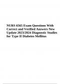 NURS 6565 Exam Questions With Correct Answers | Latest Update 2023/2024 (100% Verified)