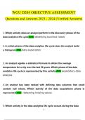 WGU D204 OBJECTIVE ASSESSMENT  questions and answers latest 2023 - 2024 [100% correct answers]