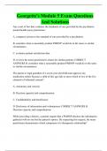 Georgette's Module 5 Exam Questions And Solutions