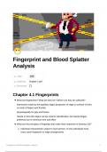 Fingerprints and Blood Splatter Analysis