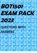 BOT1501 EXAM PACK 2023