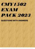 CMY1502 EXAM PACK 2023