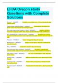 EFDA Oregon study Questions with Complete Solutions 