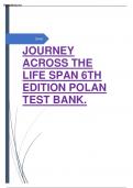 JOURNEY ACROSS THE LIFE SPAN 6TH EDITION POLAN TEST BANK.