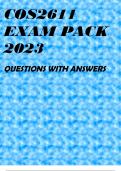 COS2611 EXAM PACK 2023